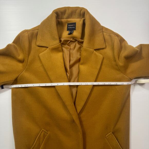 Camel Longline Over Coat Women’s Medium Minimalist Quiet Luxury 90s Old Money - Picture 11 of 16